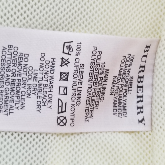 Burberry like new Iconic Rain Jacket - Yellow - Picture 6 of 8